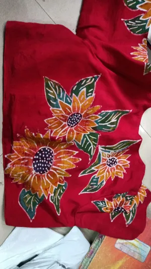 Batik Silk Blouse Piece