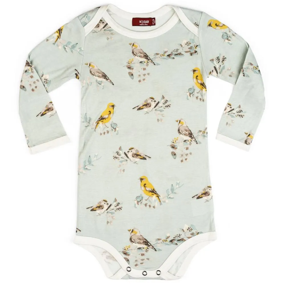 Blue Bird - Bamboo Long Sleeve One Piece
