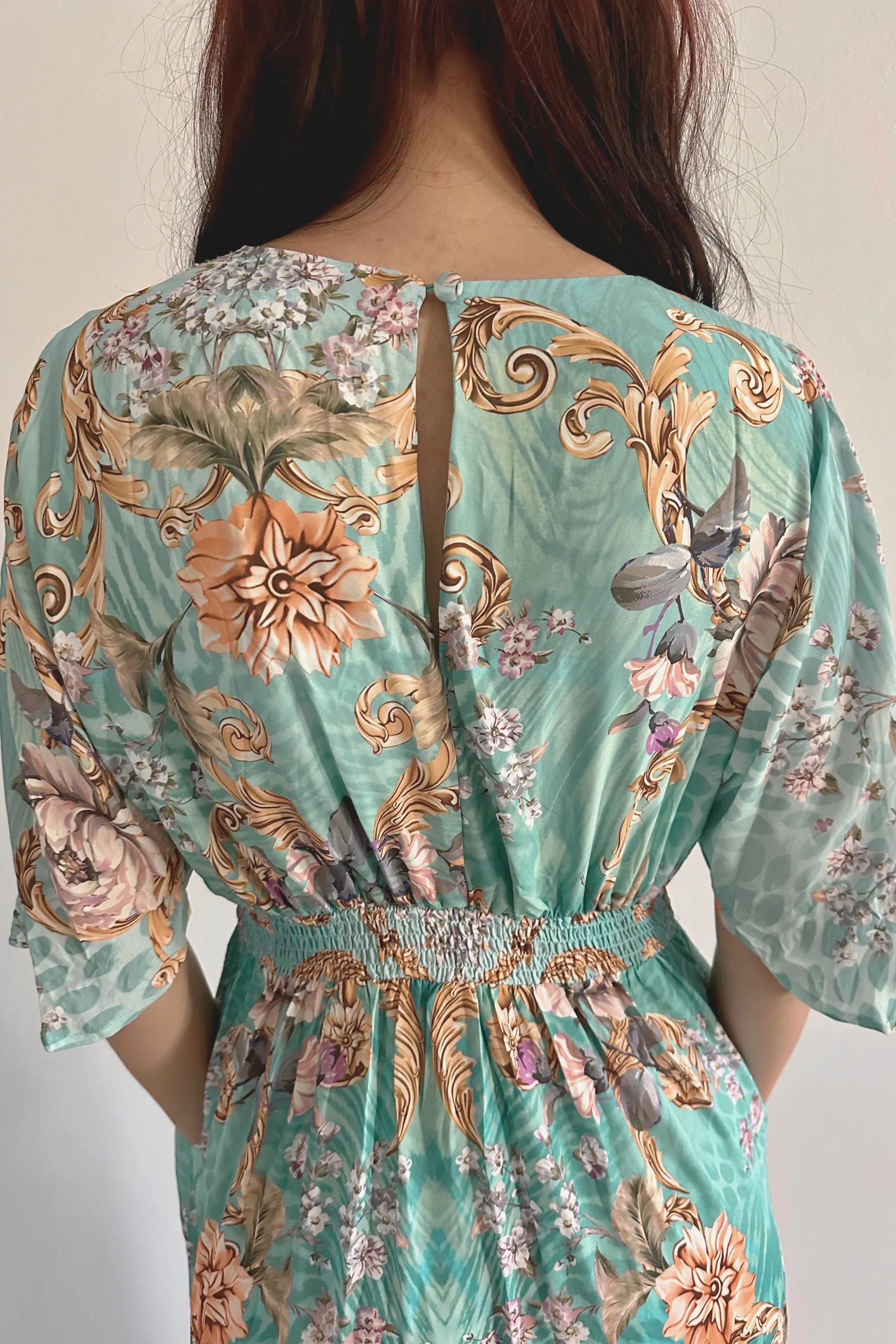 Celia Embellished V Neck Dress - Gems by Lorraine Designs