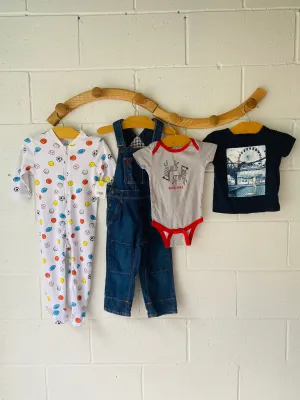 Denim Overalls Bundle, 12-18 months