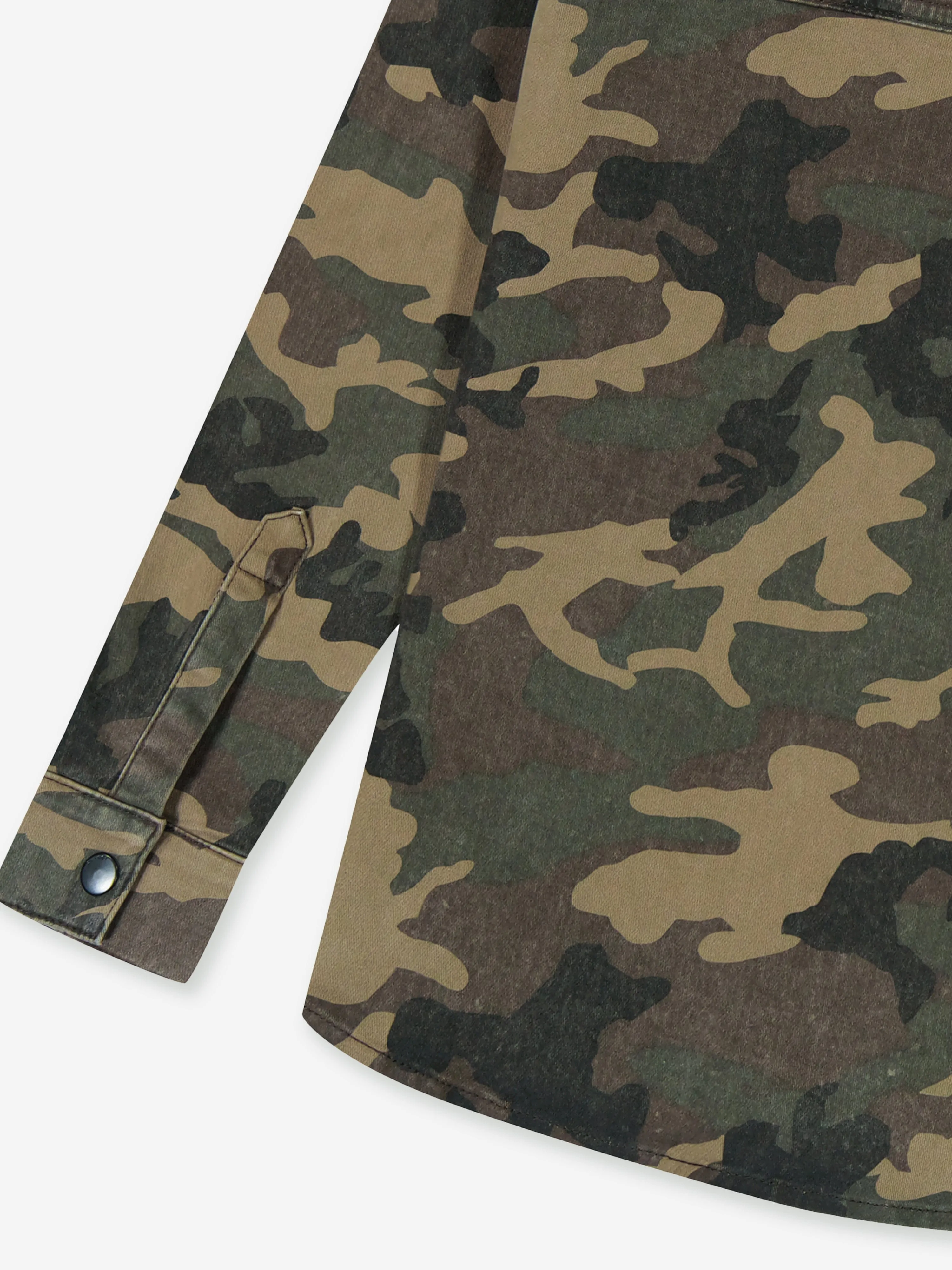 DL1961 Kids Ash Camouflage Shirt in Brown