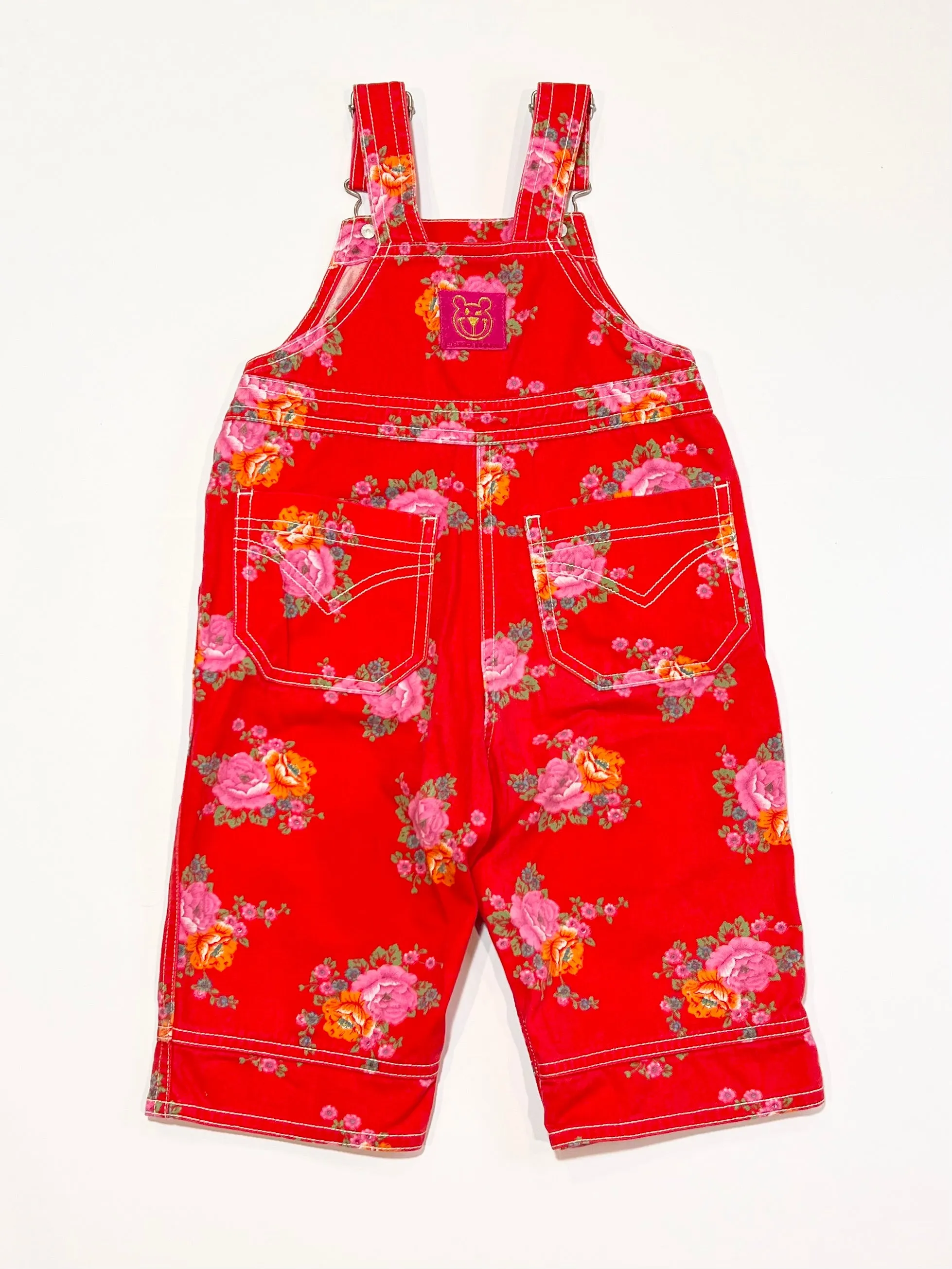 Floral denim overalls - Size 1