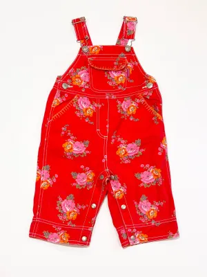 Floral denim overalls - Size 1