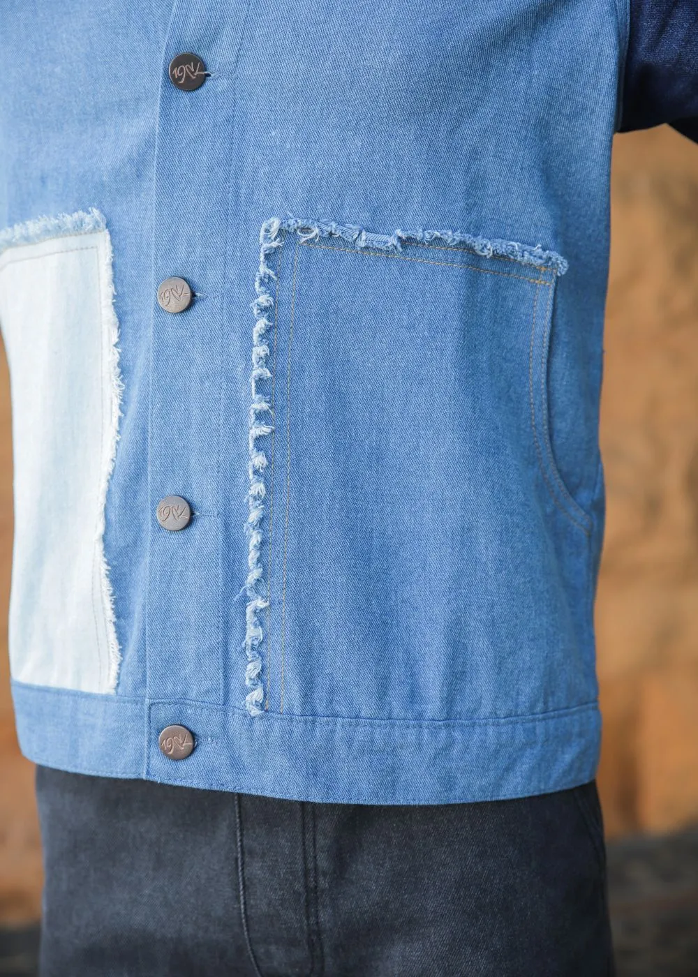 Multi-Tone Patched Jacket-Him