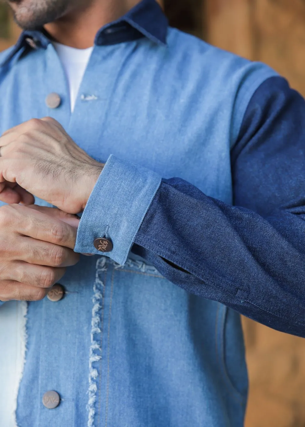 Multi-Tone Patched Jacket-Him
