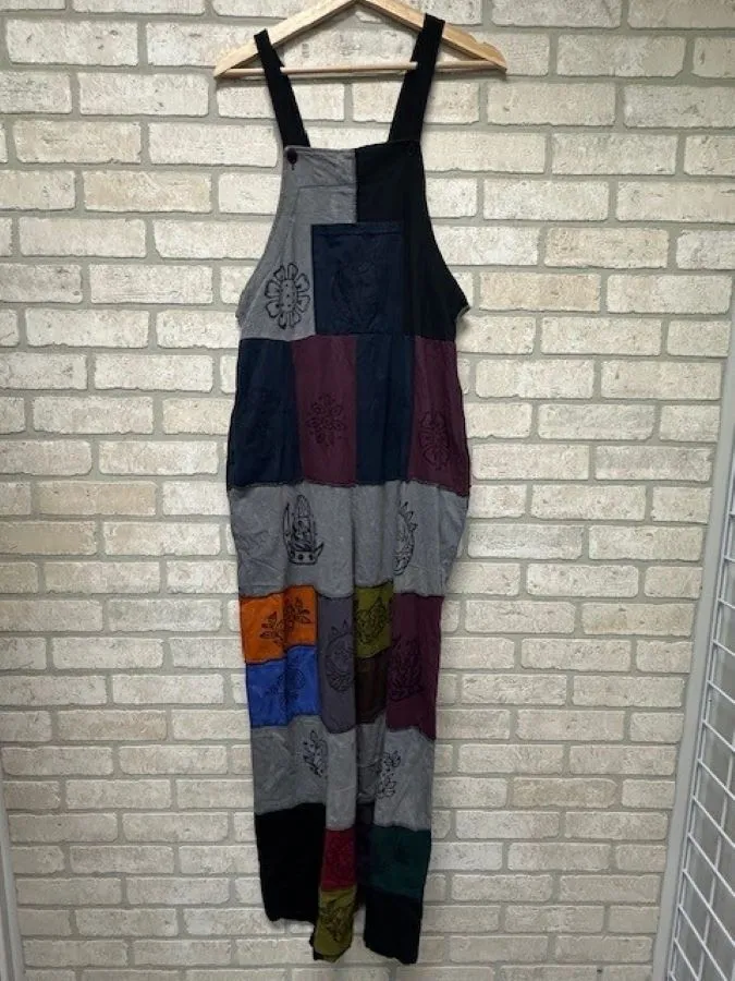 Overalls - Dark Patchwork