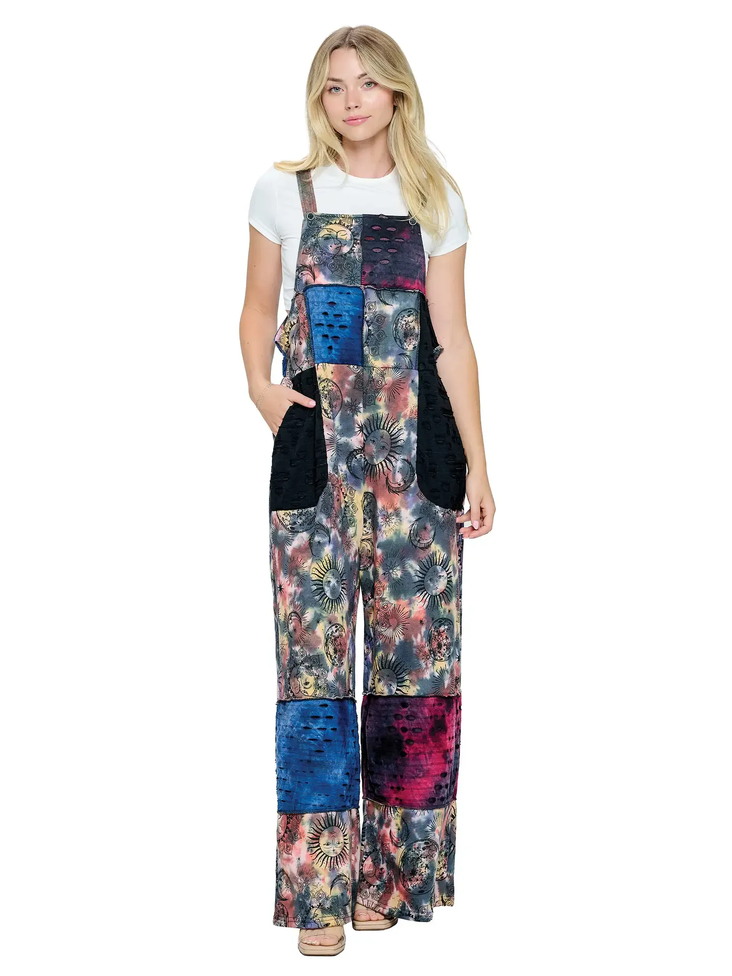 Overalls - Sun Moon Tie Dye
