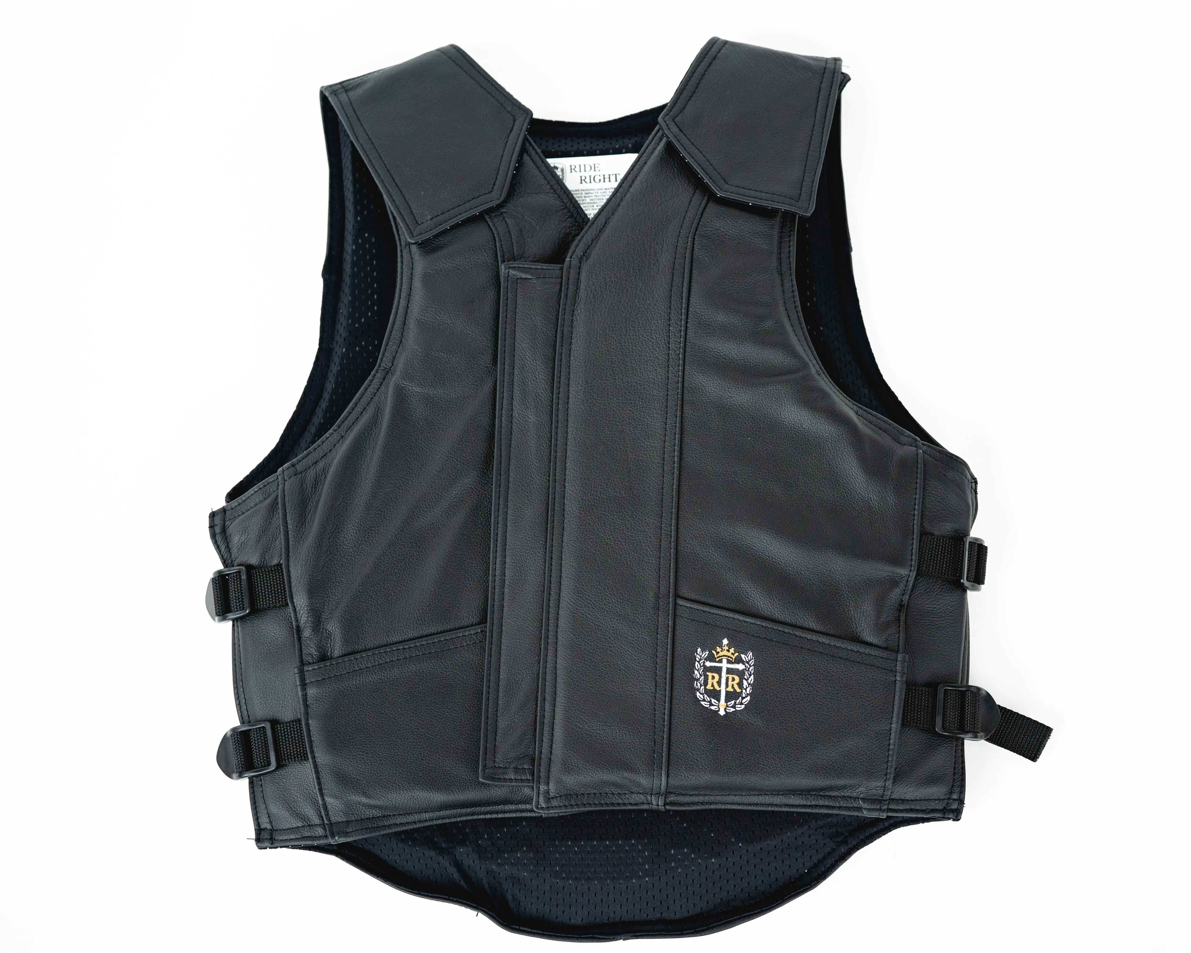 Ride Right 1200 Series Leather Bull Riding Vest