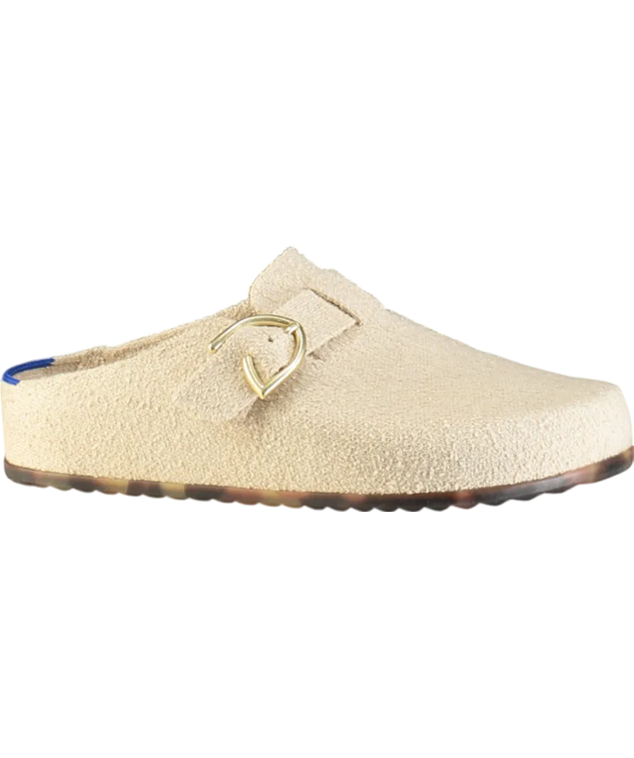Rothy's Beige The Buckle Clog UK 5.5 EU 38.5 
