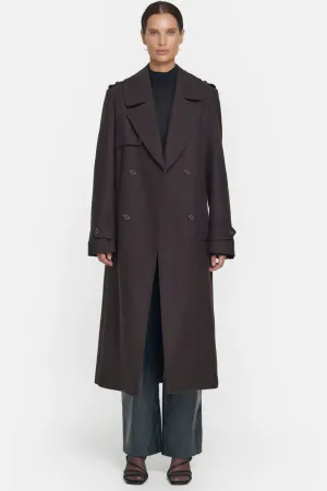 Rudimental Trench Coat Coffee