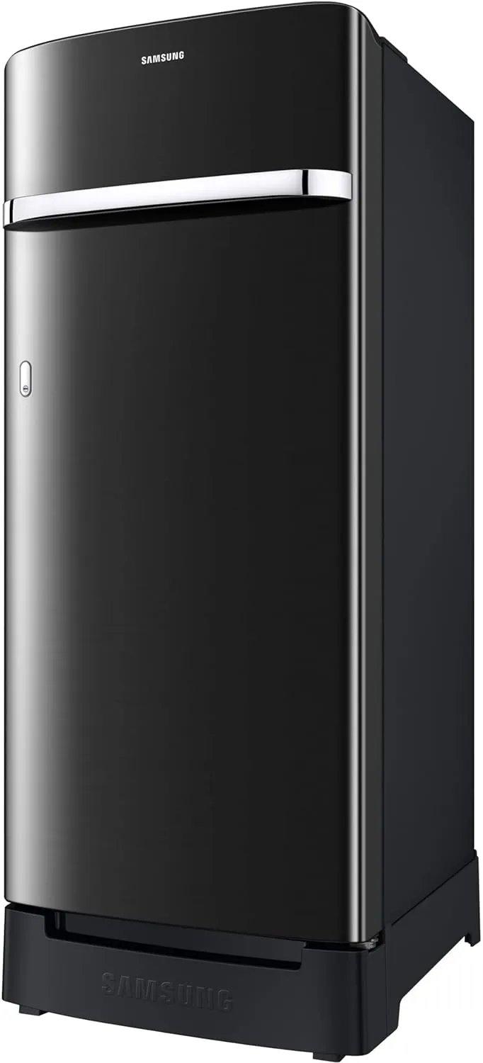 Samsung RR23D2H23BX/HL 215 L, 3 Star, Digital Inverter, Direct-Cool Single Door Refrigerator ( Luxe Black, Base Stand Drawer)