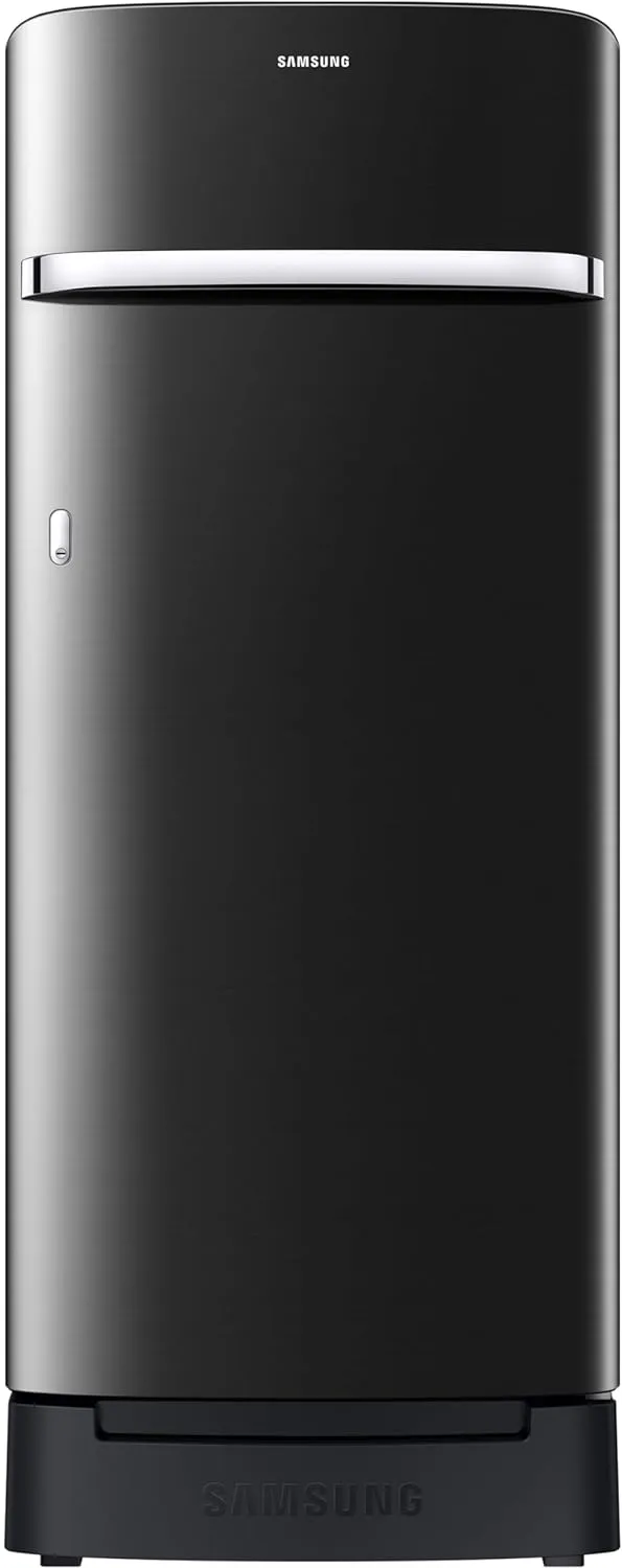 Samsung RR23D2H23BX/HL 215 L, 3 Star, Digital Inverter, Direct-Cool Single Door Refrigerator ( Luxe Black, Base Stand Drawer)