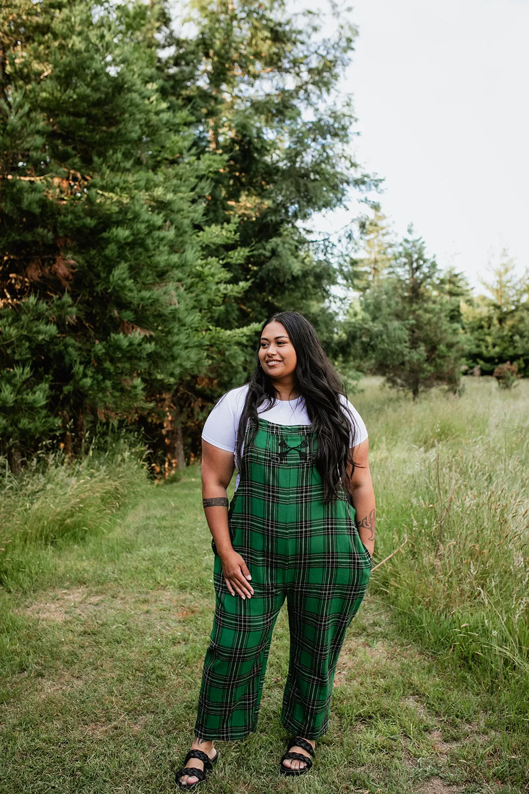 Tartan Overalls - Emerald