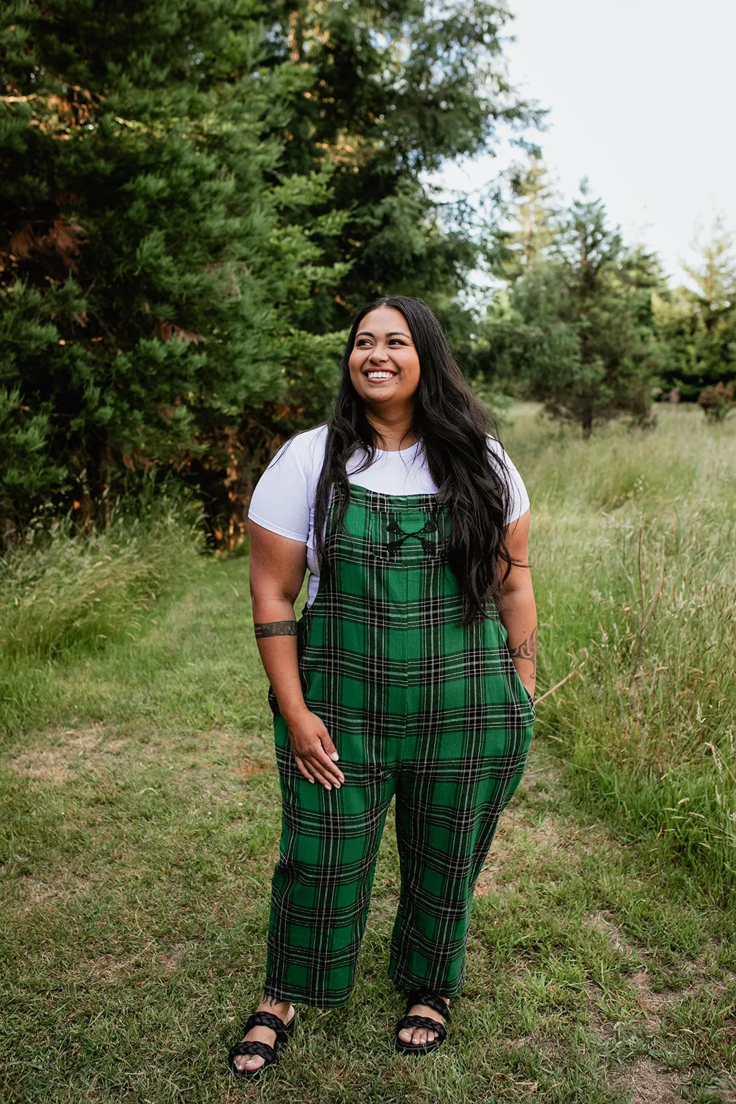 Tartan Overalls - Emerald
