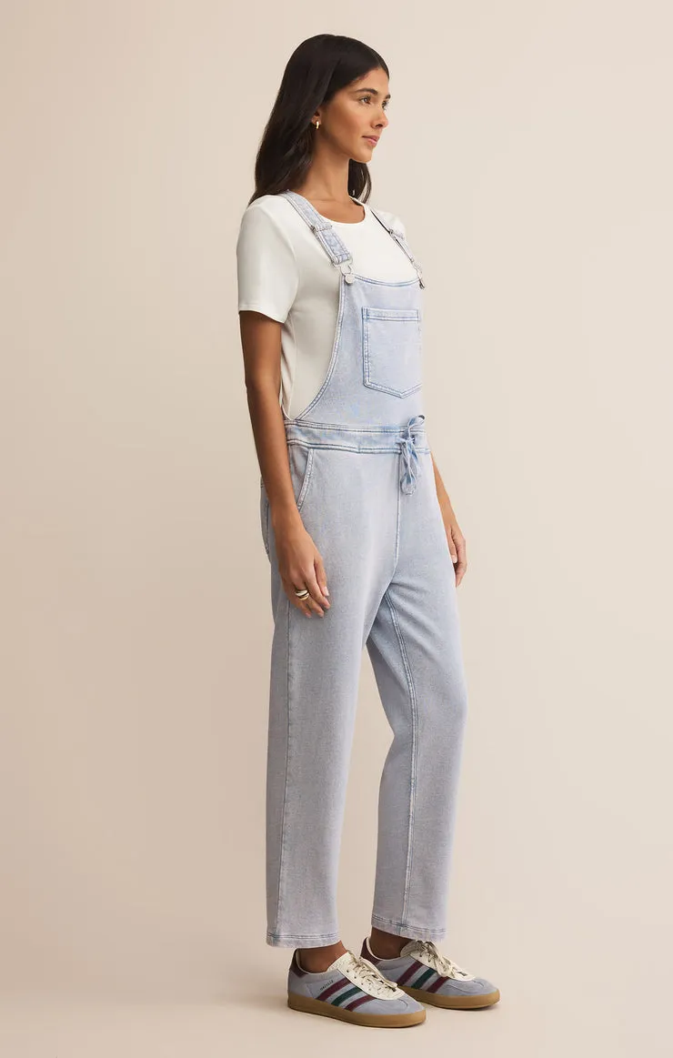 The Knit Denim Overalls