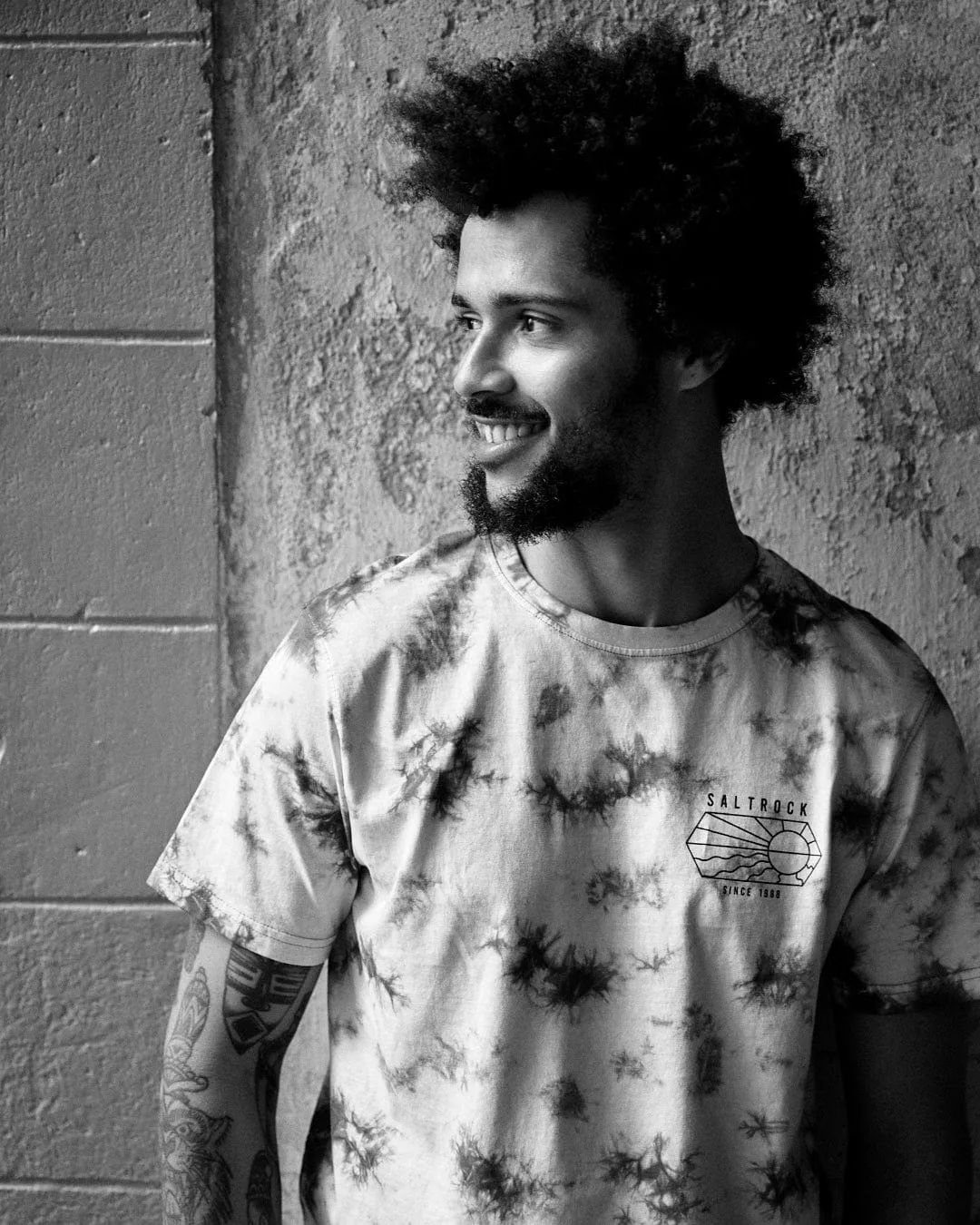 Vantage Outline - Mens Tie Dye T-Shirt - Green