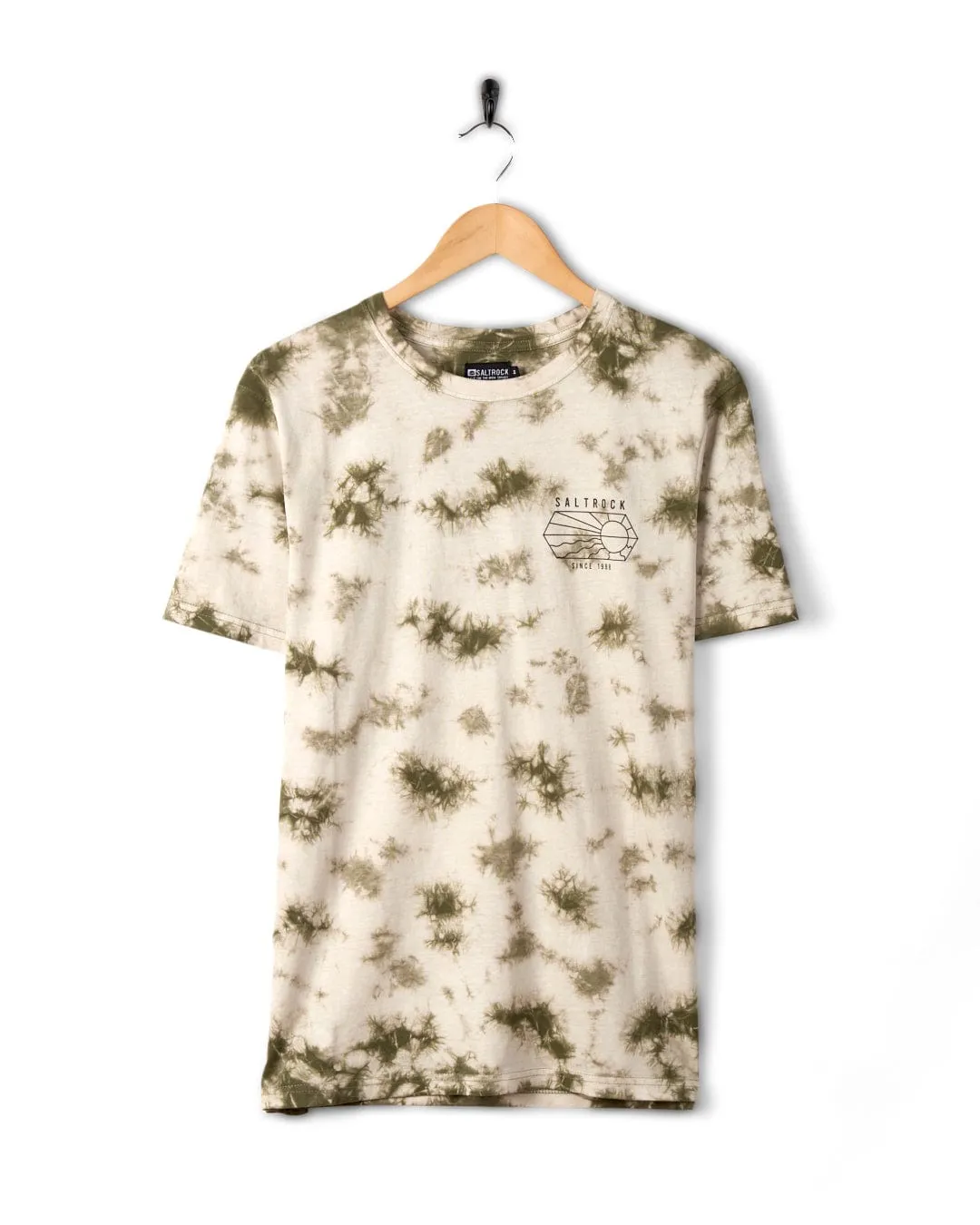 Vantage Outline - Mens Tie Dye T-Shirt - Green