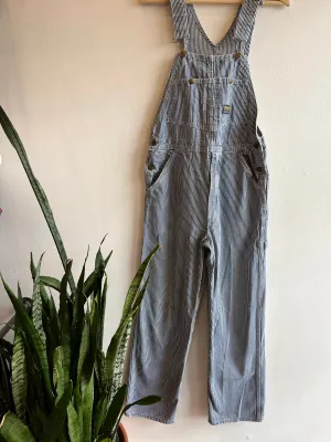 Vintage 1970s Osh Kosh BGosh Hickory Stripe Denim Overalls