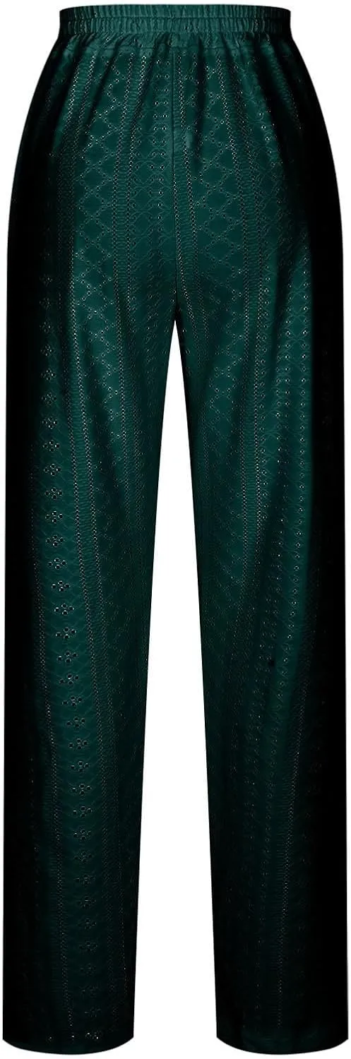 Women Pants Summer Linen Wide Leg Pants Women's Linen Pants Summer Casual High Waist Wide Leg Trousers Pant with